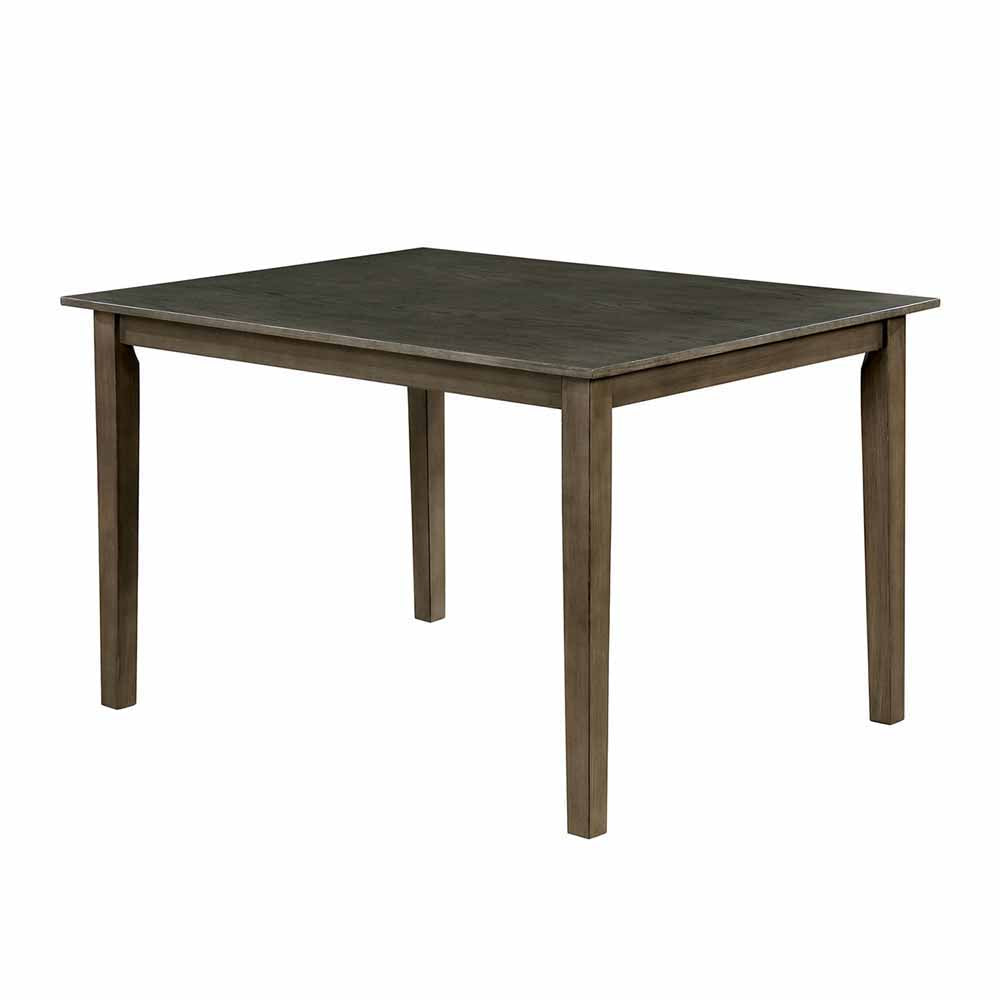 TAYLAH 7 Pc. Dining Table Set Weathered Gray/Beige