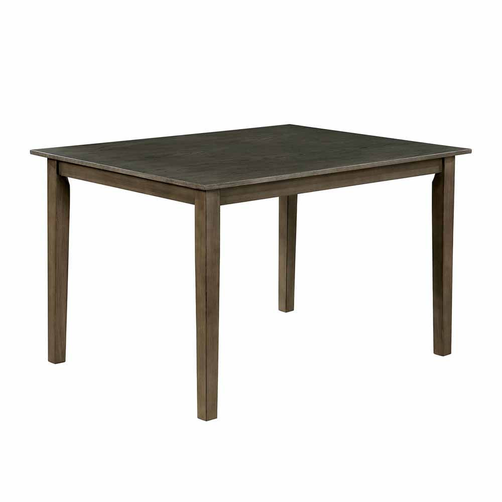 TAYLAH 7 Pc. Dining Table Set Weathered Gray/Beige