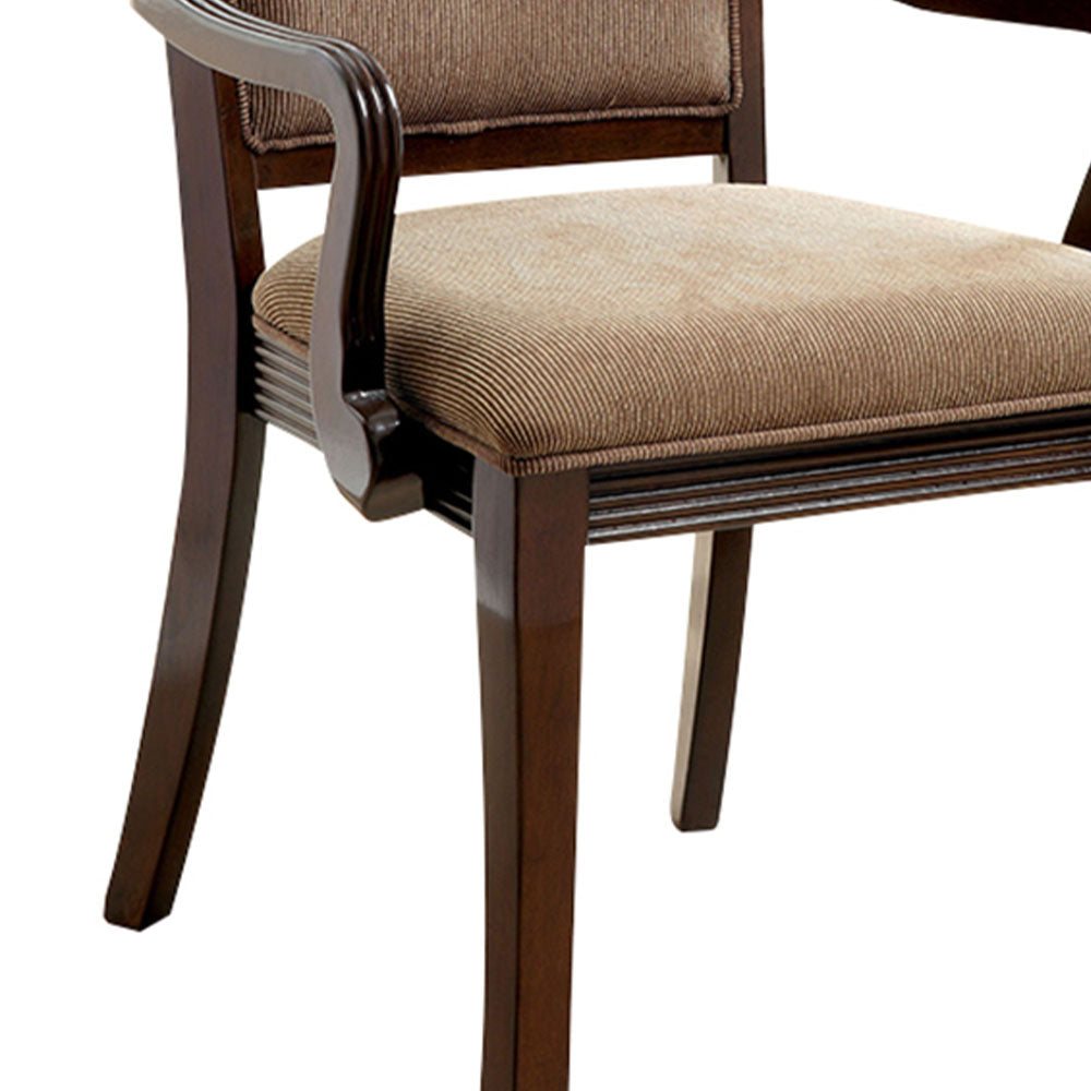 Woodmont Arm Chair (2/CTN) Walnut/Brown