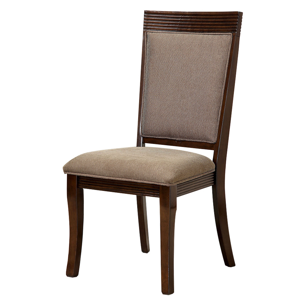 Woodmont Side Chair (2/CTN) in Walnut/Brown finish