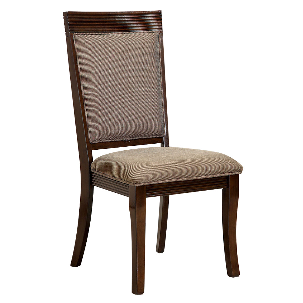 Woodmont Side Chair (2/CTN) in Walnut/Brown finish