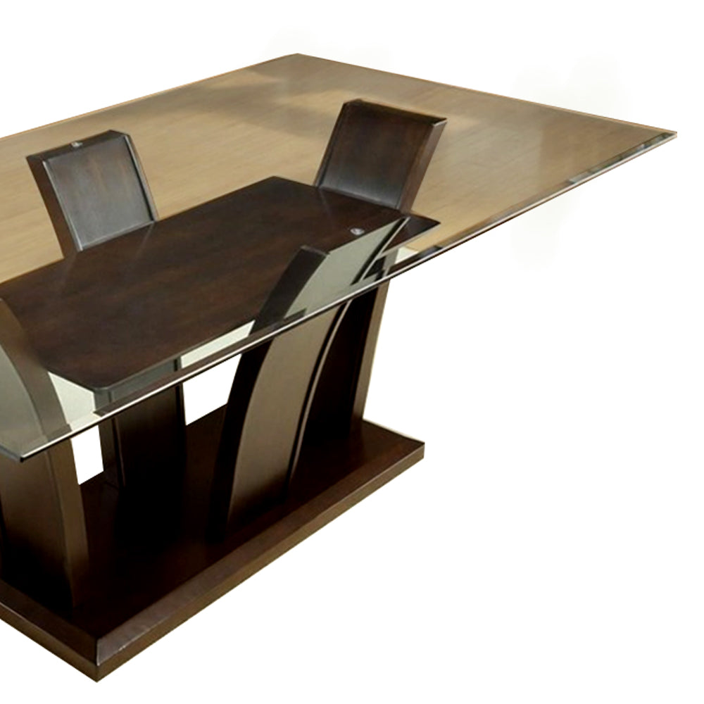 Manhattan I 7 Pc. Dining Table Set Brown Cherry