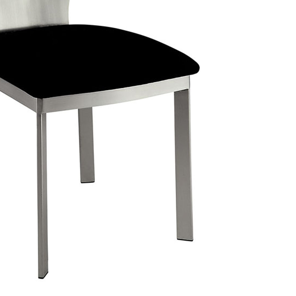 VALO Side Chair (2/CTN) in Silver/Black finish