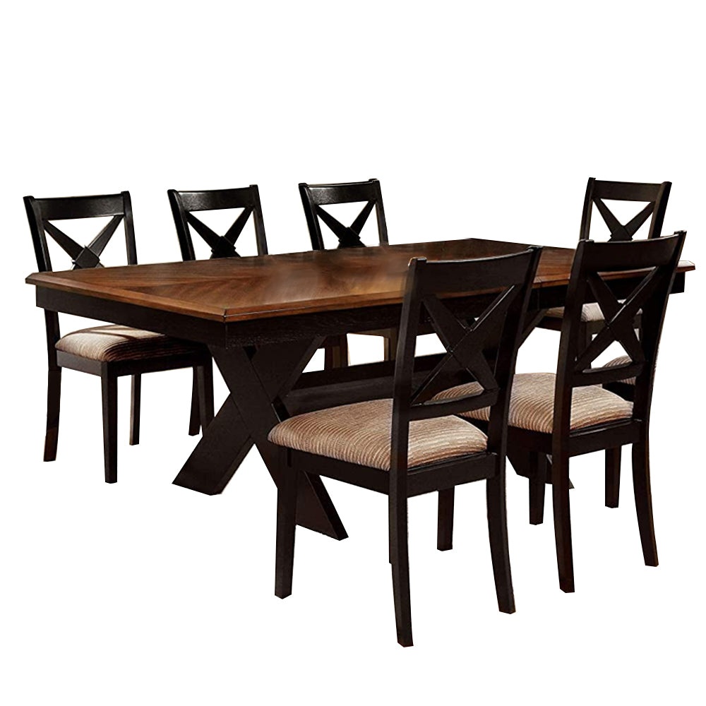 Liberta Dining Table Dark Oak/Black