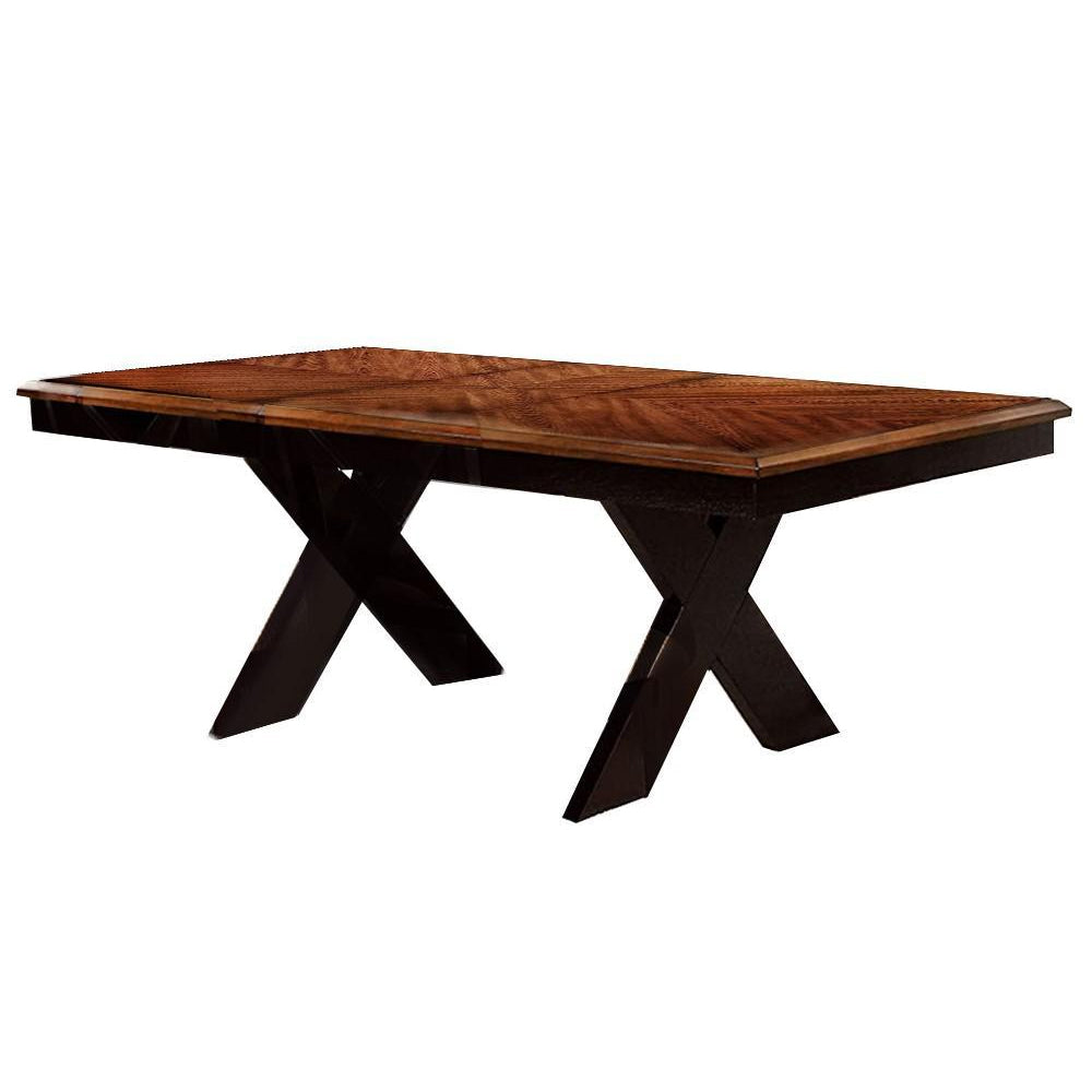 Liberta Dining Table Dark Oak/Black