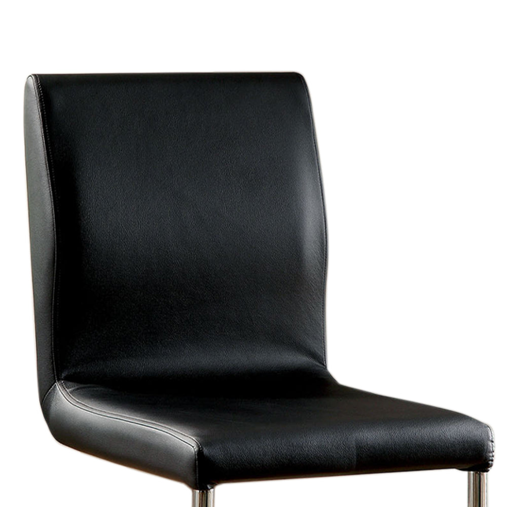 LODIA II Counter Height Chair in Black finish