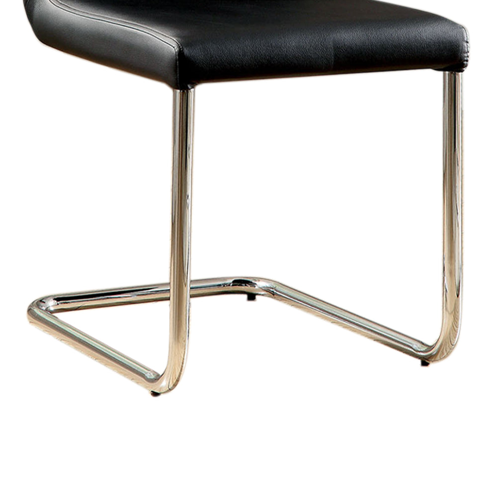 LODIA II Counter Height Chair in Black finish