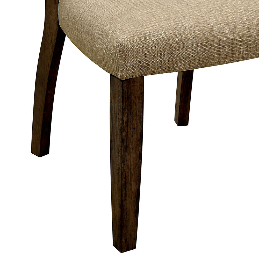 Gomeisa SIDE CHAIR (2/CTN) in Rustic Oak Finish