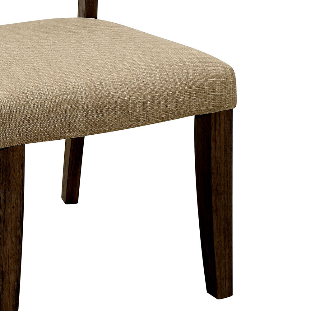 Gomeisa SIDE CHAIR (2/CTN) in Rustic Oak Finish