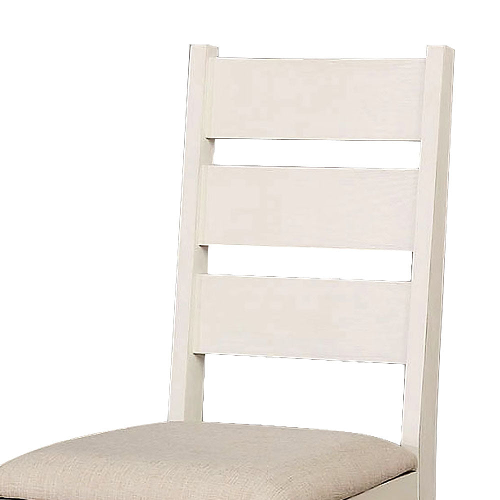 Glenfield Side Chair (2/CTN) in Weathered White/White finish