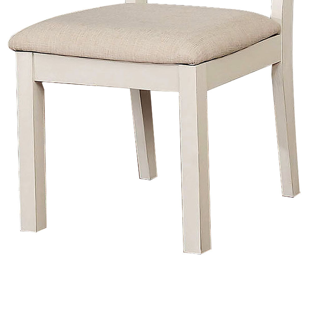 Glenfield Side Chair (2/CTN) in Weathered White/White finish