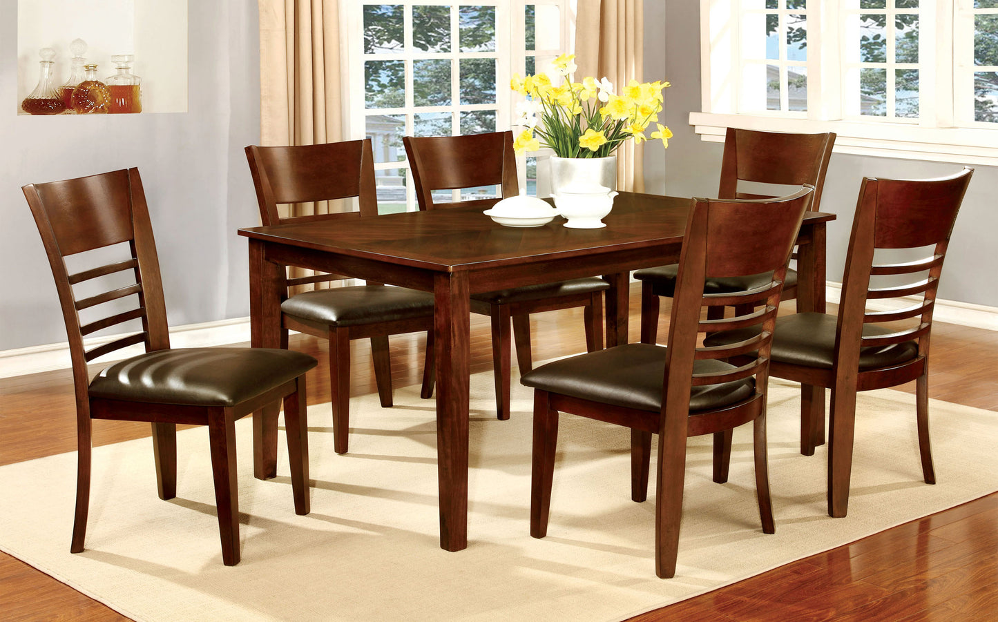 HILLSVIEW I 60" Dining Table Brown Cherry