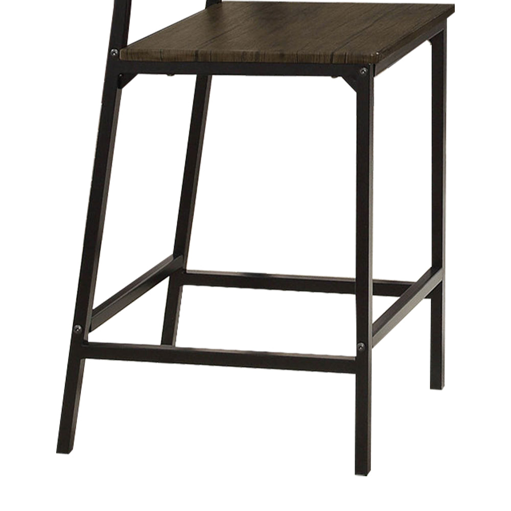 Westport 5 Pc. Counter Height Table Set in Antique Brown/Black finish