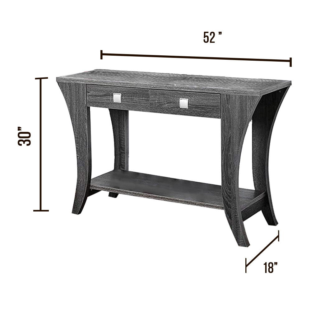 Amity Sofa Table in Gray finish