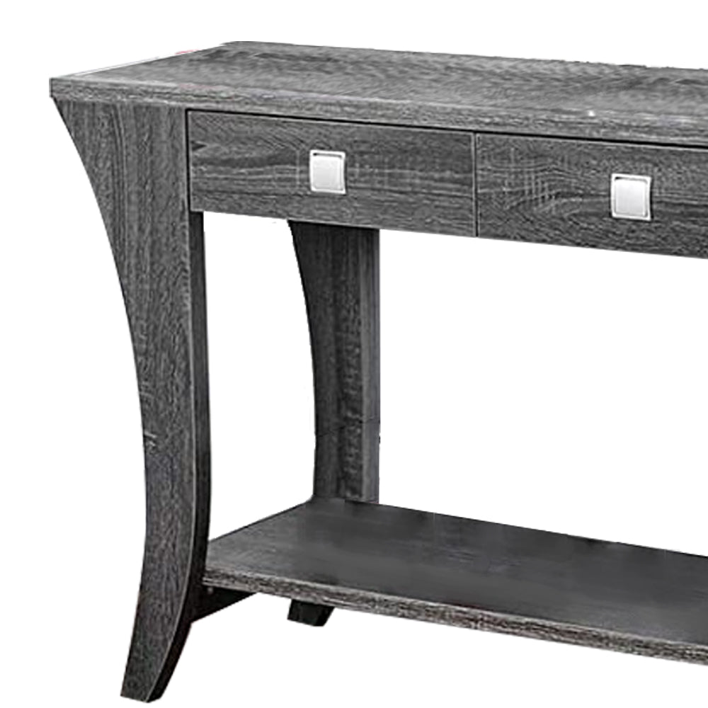Amity Sofa Table in Gray finish