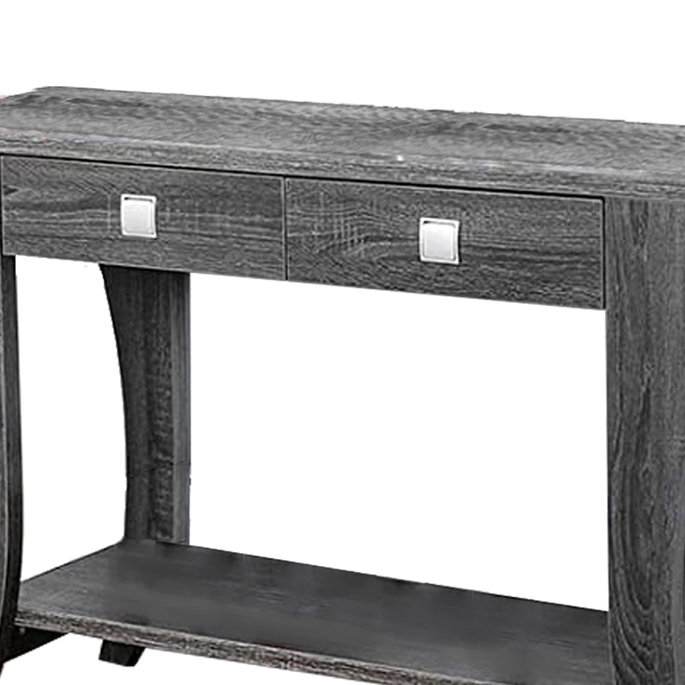 Amity Sofa Table in Gray finish