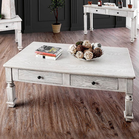 Joliet Coffee Table in Antique White finish