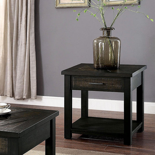 Rhymney End Table in Dark Oak/Multi Finish