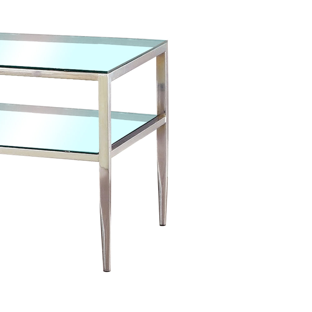 TANIKA End Table, Chrome Chrome