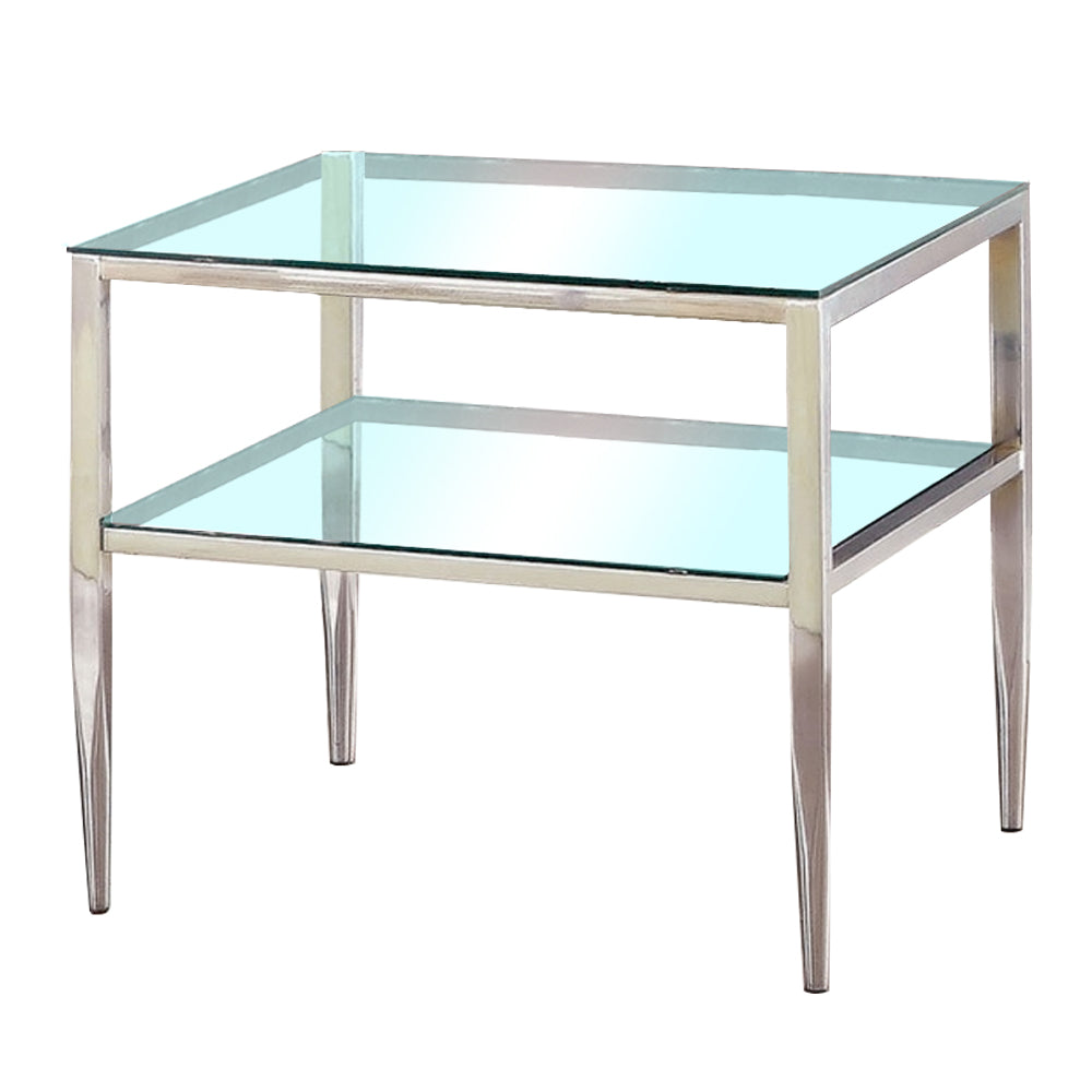 TANIKA End Table, Chrome Chrome