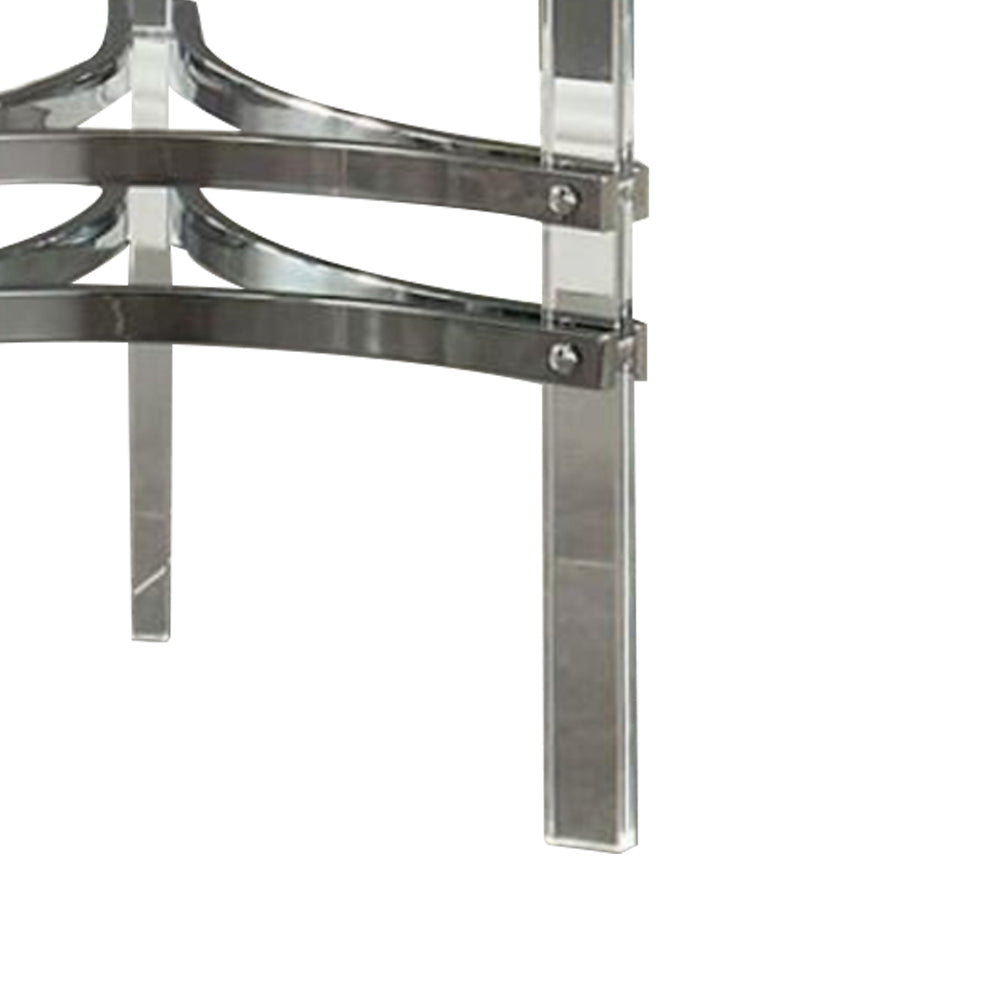 Tirso Round End Table Chrome