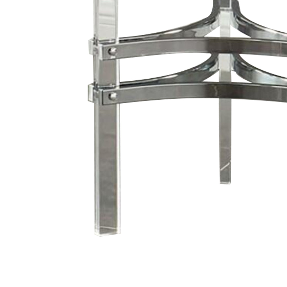 Tirso Round End Table Chrome