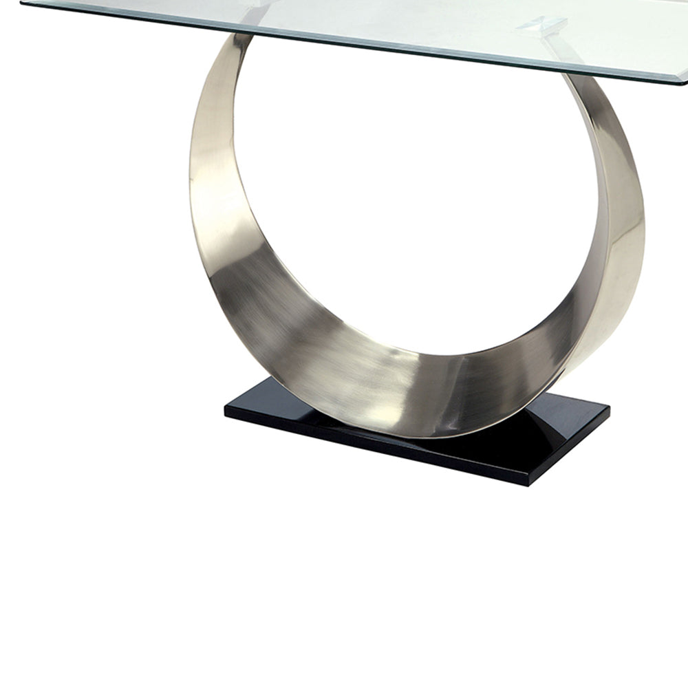 ORLA II Sofa Table Satin Plated/Black