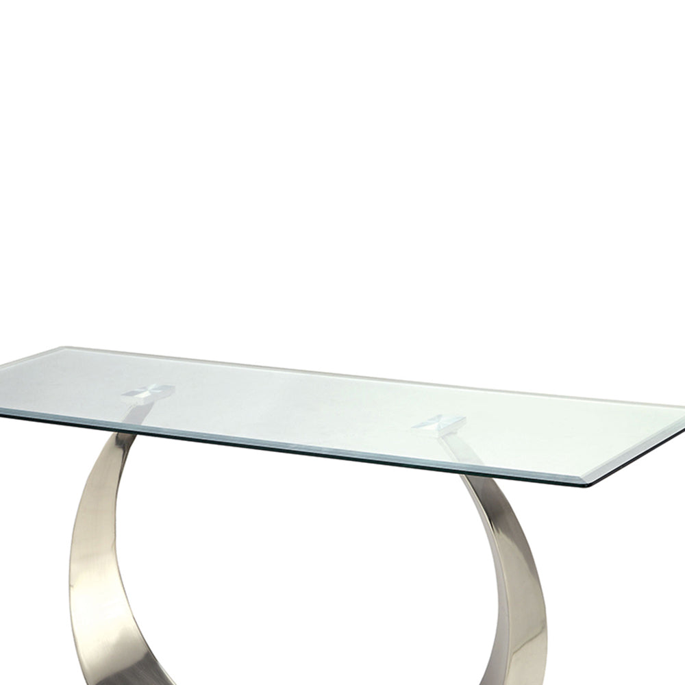 ORLA II Sofa Table Satin Plated/Black