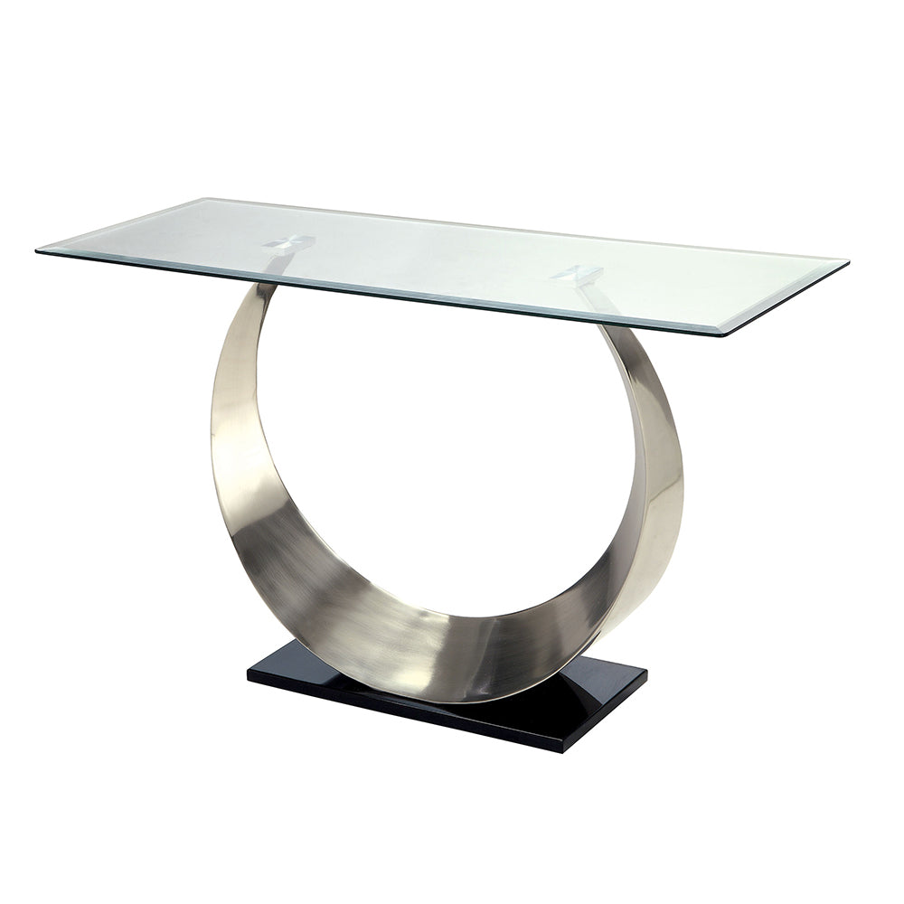 ORLA II Sofa Table Satin Plated/Black