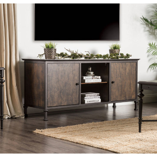 Broadland 60" TV Stand Medium Weathered Oak