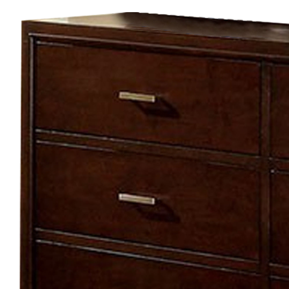 Gerico II Dresser in Brown Cherry Finish