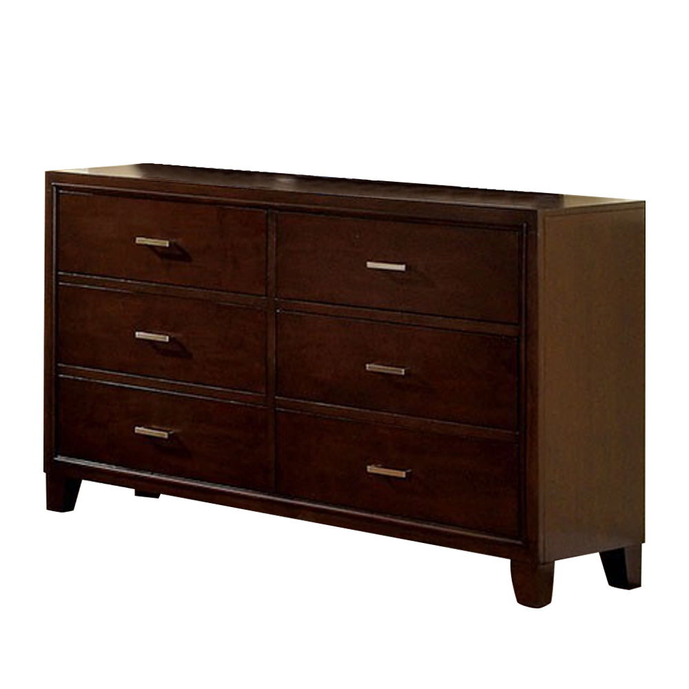 Gerico II Dresser in Brown Cherry Finish