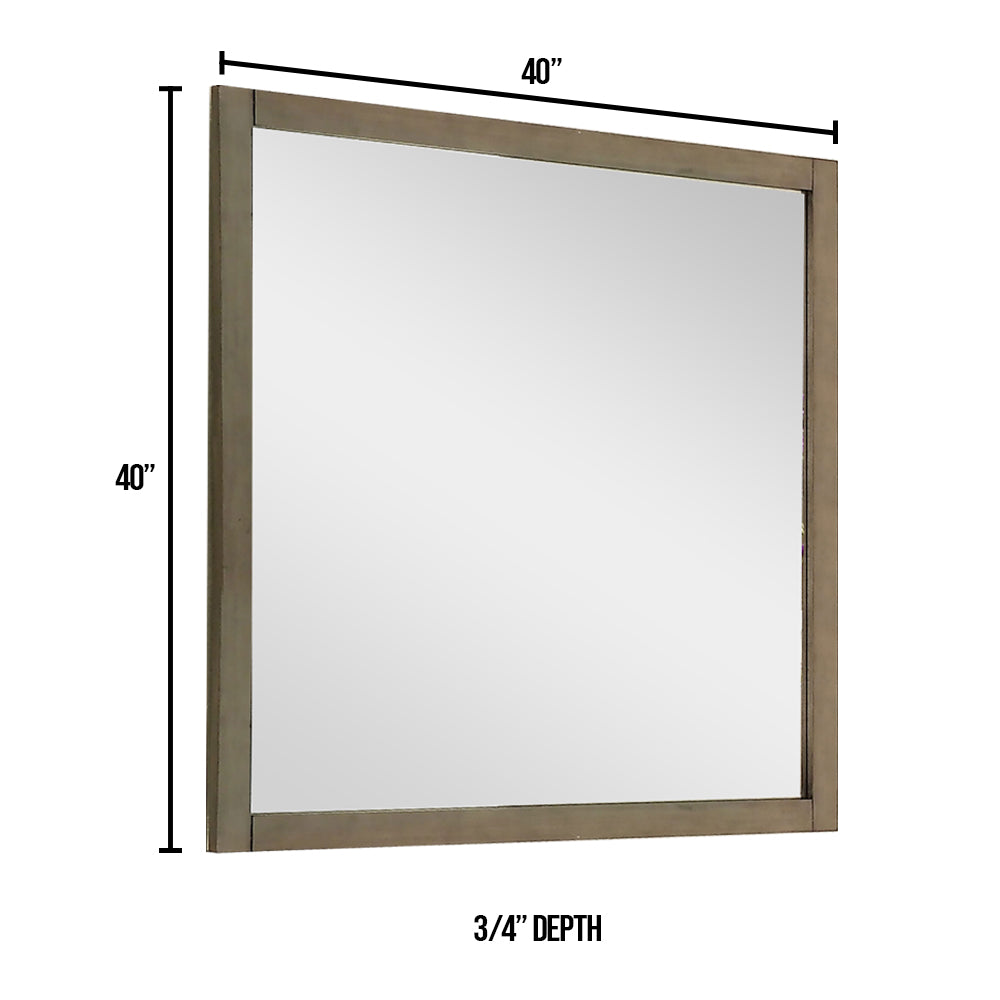 ENRICO I Mirror in Gray finish