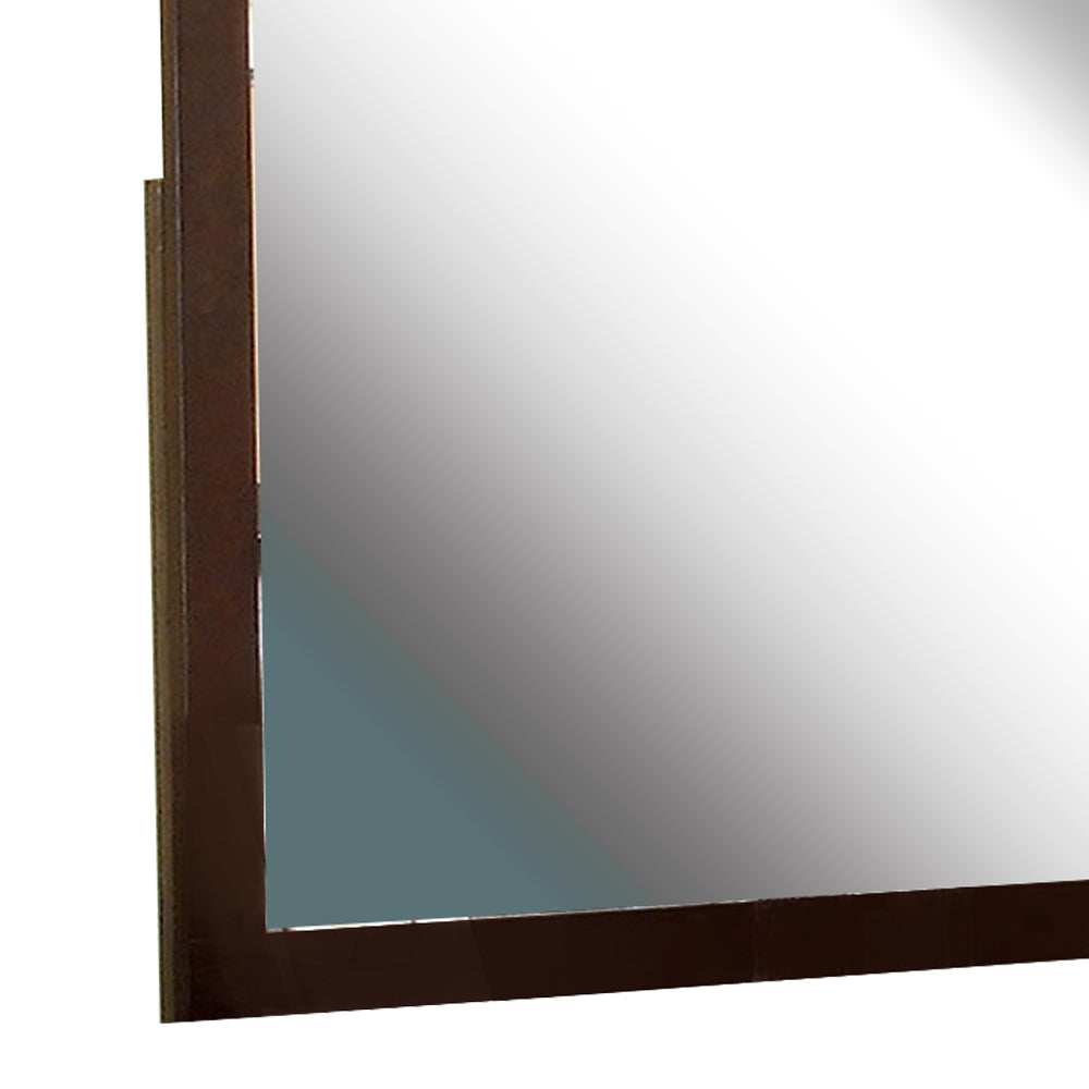 Gerico II Mirror in Brown Cherry finish