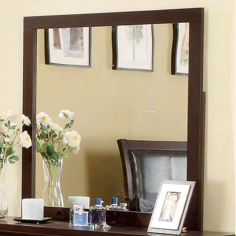 Gerico II Mirror in Brown Cherry finish