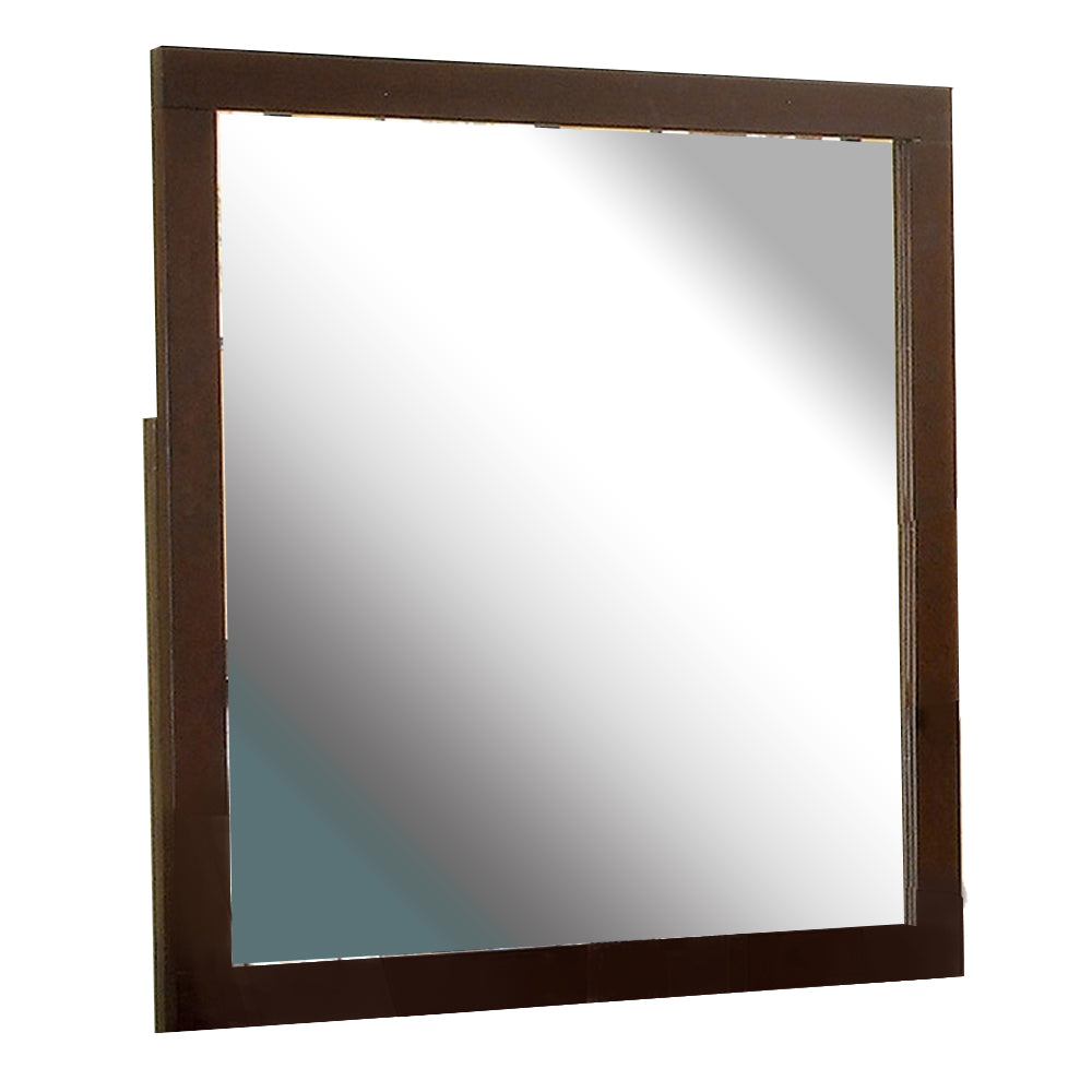 Gerico II Mirror in Brown Cherry finish