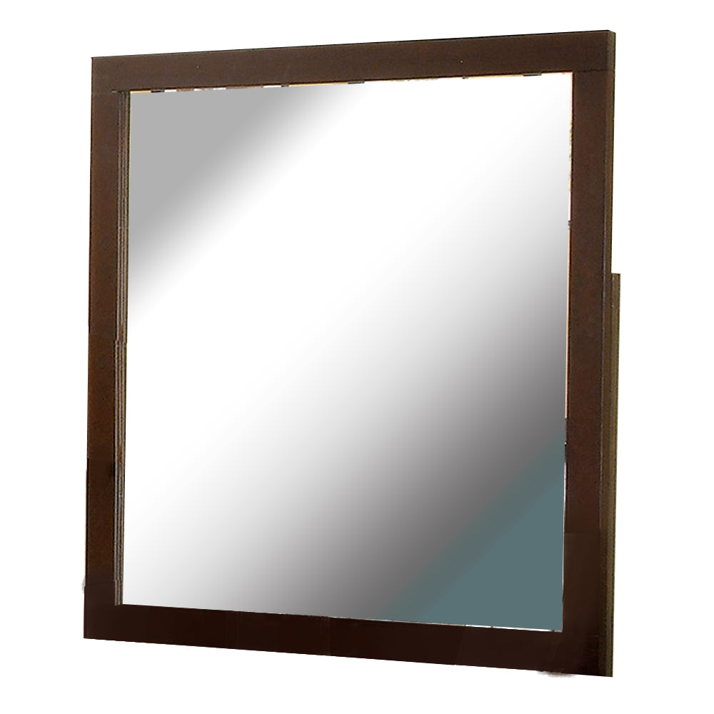 Gerico II Mirror in Brown Cherry finish