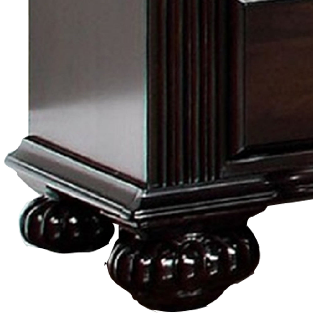 Syracuse Night Stand in Dark Walnut Finish