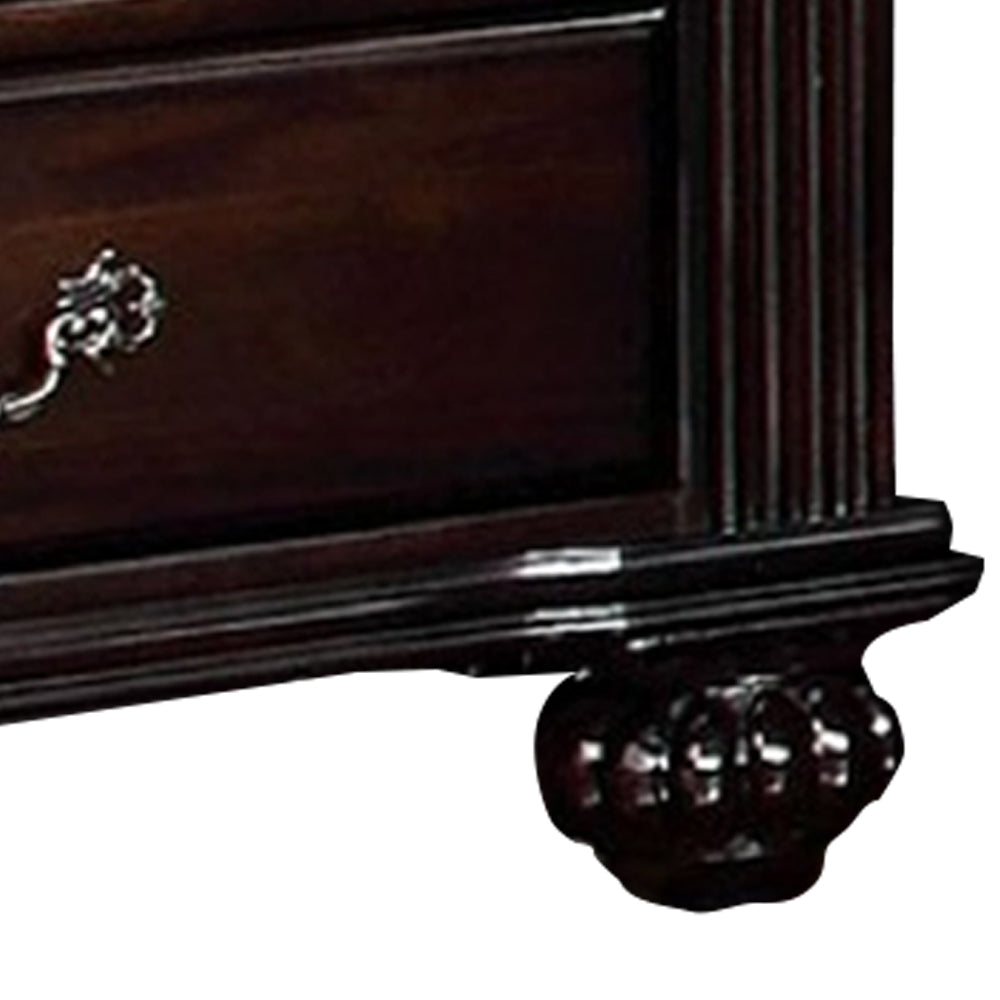 Syracuse Night Stand in Dark Walnut Finish