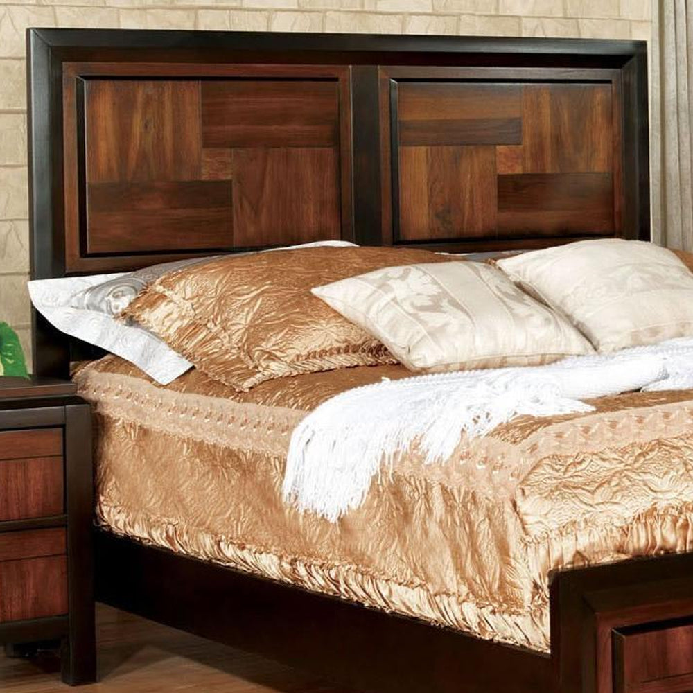 Patra Full Bed Acacia/Walnut