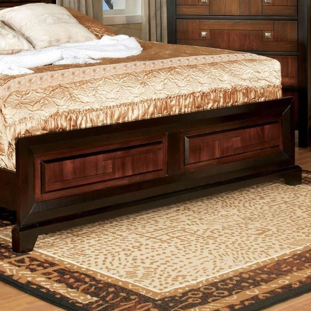 Patra Full Bed Acacia/Walnut