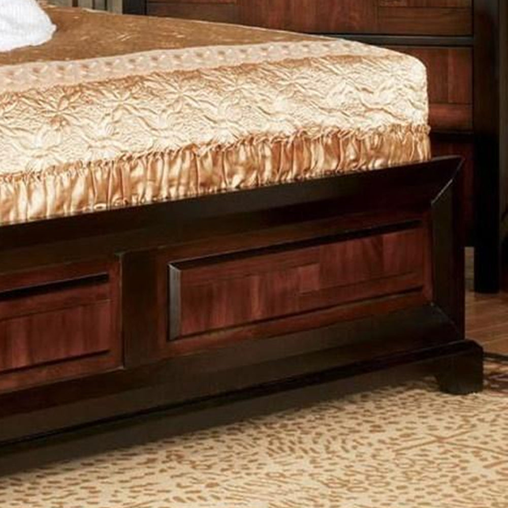Patra Full Bed Acacia/Walnut