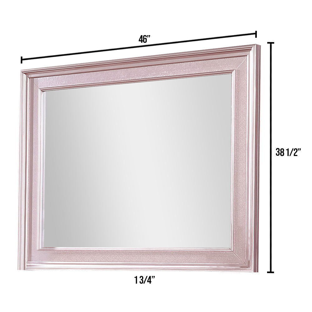 Ariston Mirror in Rose Pink finish