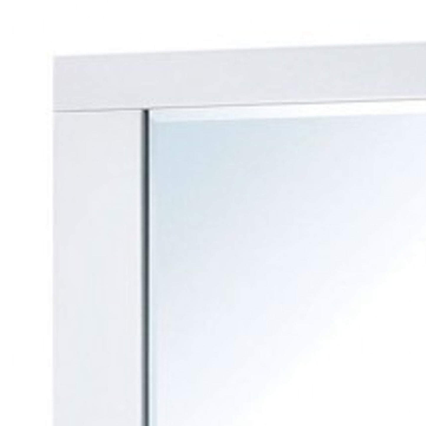 CLEMENTINE Mirror in Glossy White finish