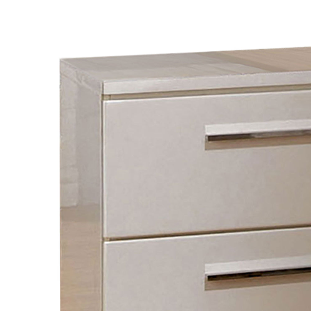 CLEMENTINE Night Stand Glossy White