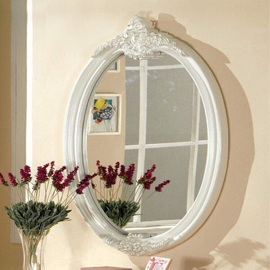 Alexandra Mirror in Pearl Off-White Finish