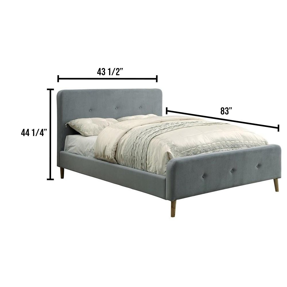 BARNEY Twin Bed Gray