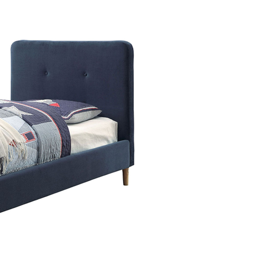 Barney Twin Bed in Navy finish Twin Bed