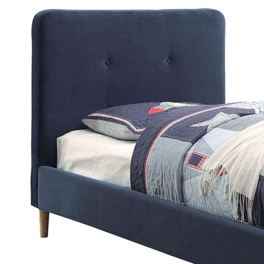 Barney Twin Bed in Navy finish Twin Bed