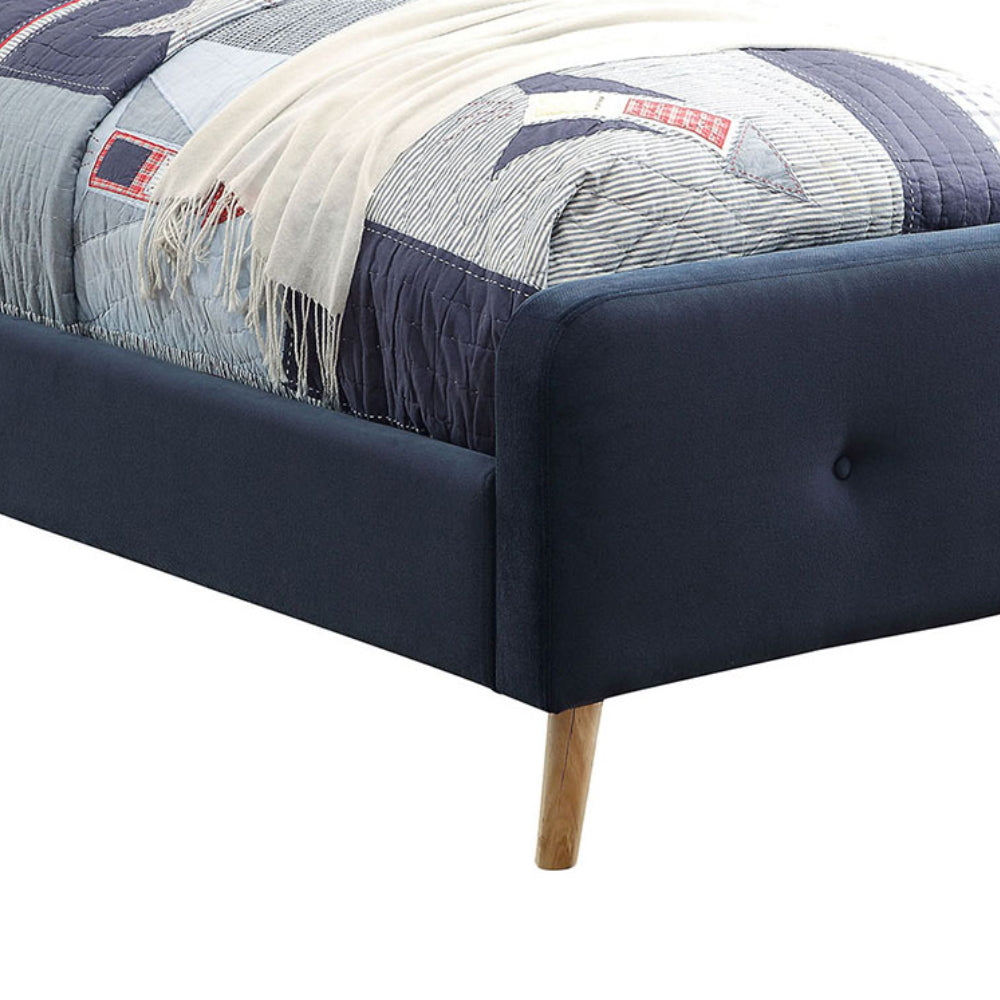 Barney Twin Bed in Navy finish Twin Bed